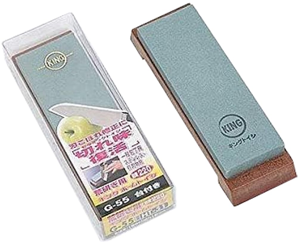 

King Home Grinding Stone G-55 HT-51 185 x 62 x 15 Grit: #220 Rough Sharpening