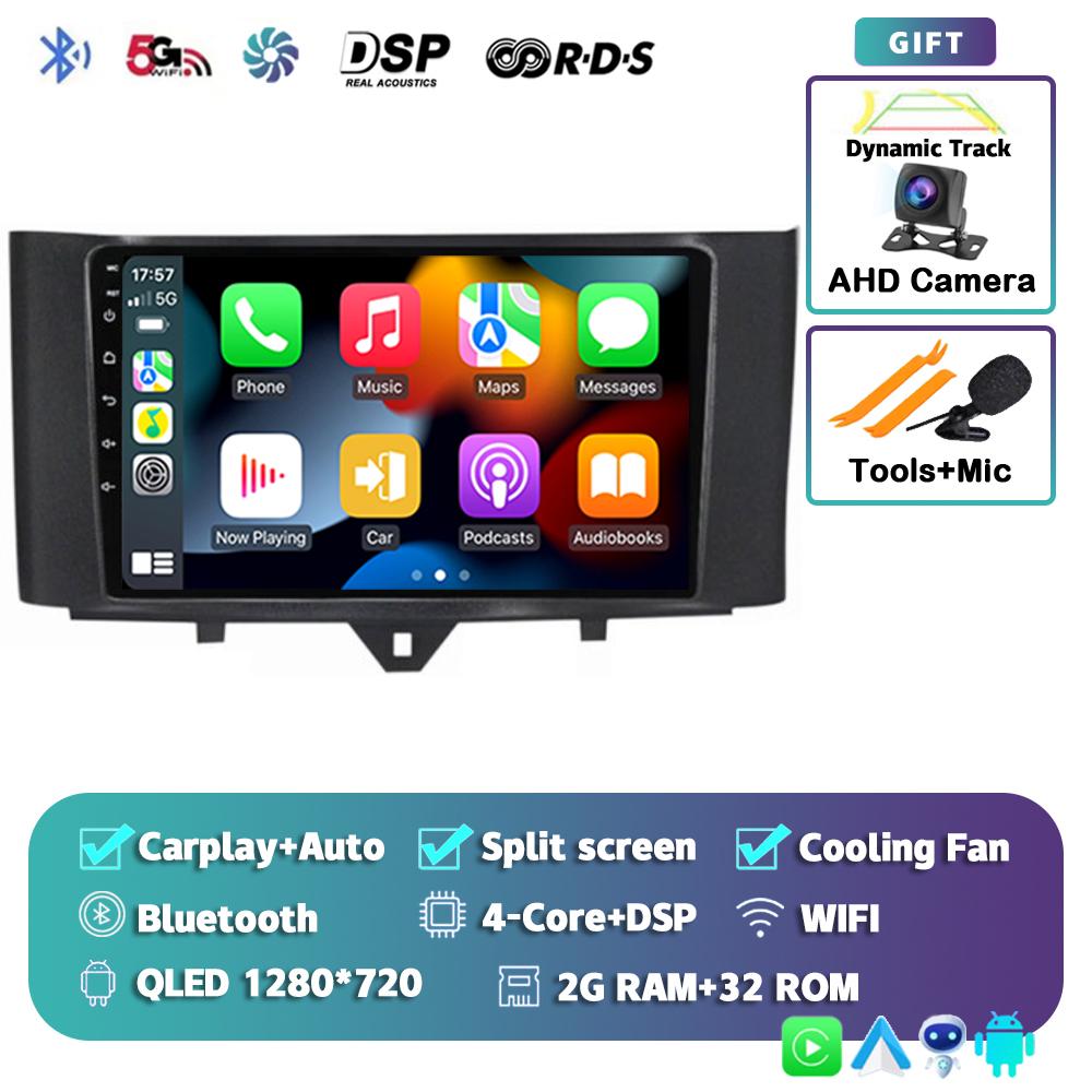 

Android 14 Carplay Auto Car Raido для Mercedes Benz Smart Fortwo 451 2010-2015 Мультимедийный видеоплеер Авторадио GPS 4G стерео