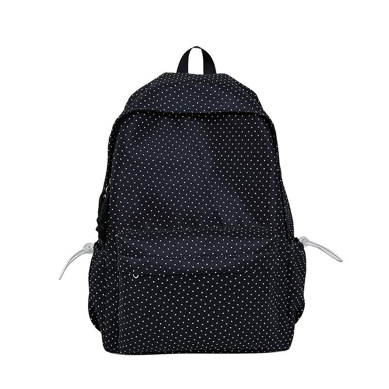 Schoolbag new high-value Japanese ins fresh and sweet polka dot backpack junior high school students lightweight large-capacity backpack