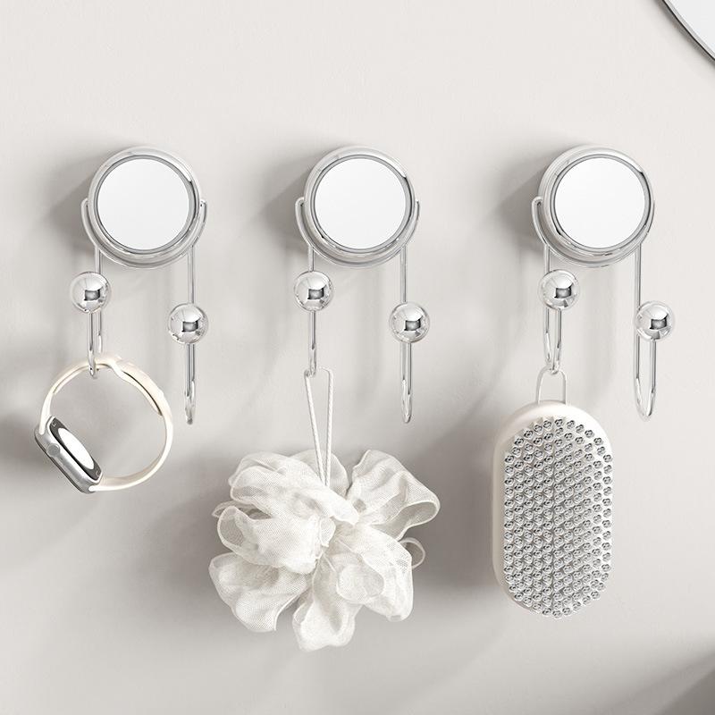 Multi-function Suction Cup Hooks No Punching Wall Hooks for Hanging Clothes Hat Towel Strong Load Bearing Bathroom Kitchen Hooks