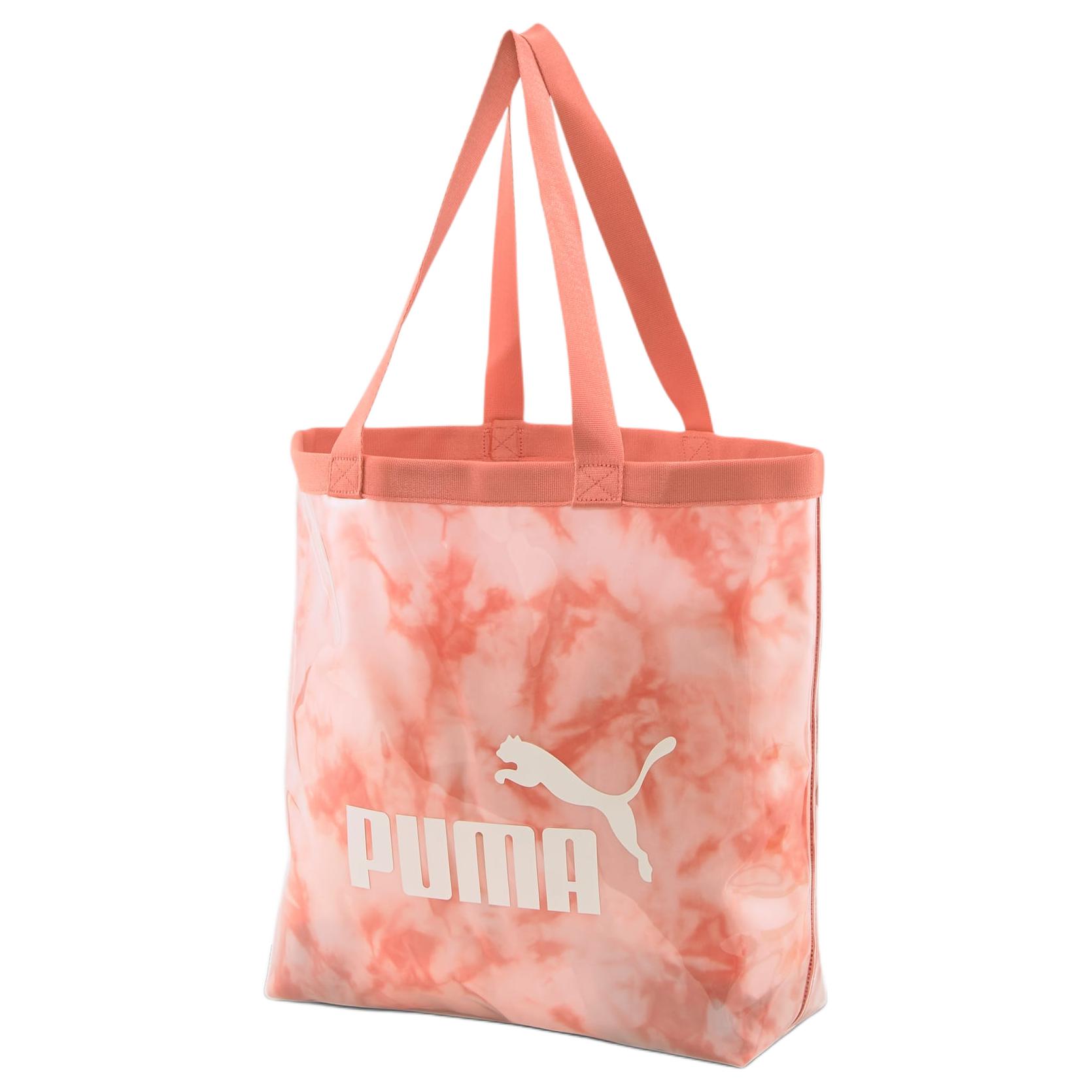 Puma Core Transparent Logo Print Open Design Tpu Tote Bag Women Tote Bags Pink 079489-02 Pink 4660₽