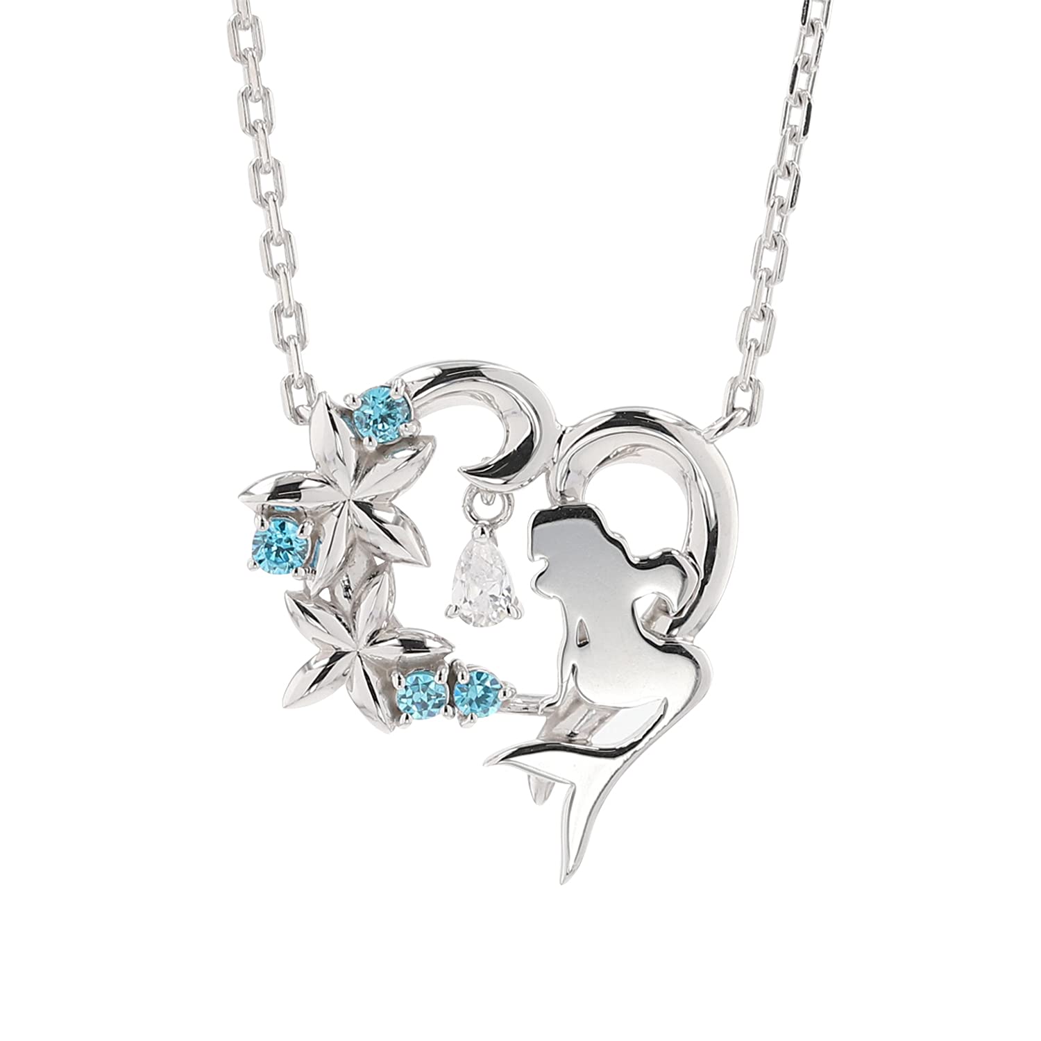 

Disney Princess Ariel Silver Pendant Necklace with Cubic Zirconia (VPCDS20111)