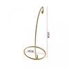 Ornament Hanging Display Stand Iron Stand L Shape Metal Decoration Golden