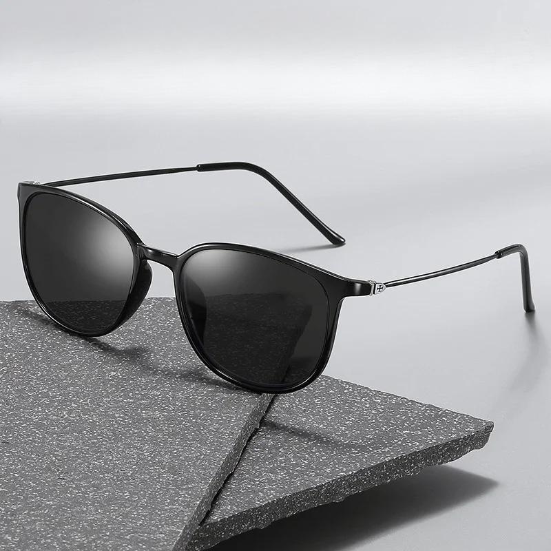 Nouvelles Lunettes de Soleil Presbytie Anti-Lumière Bleue Cadre Carré Rétro Lunettes d'Extérieur Haute Définition avec Dioptries Plus