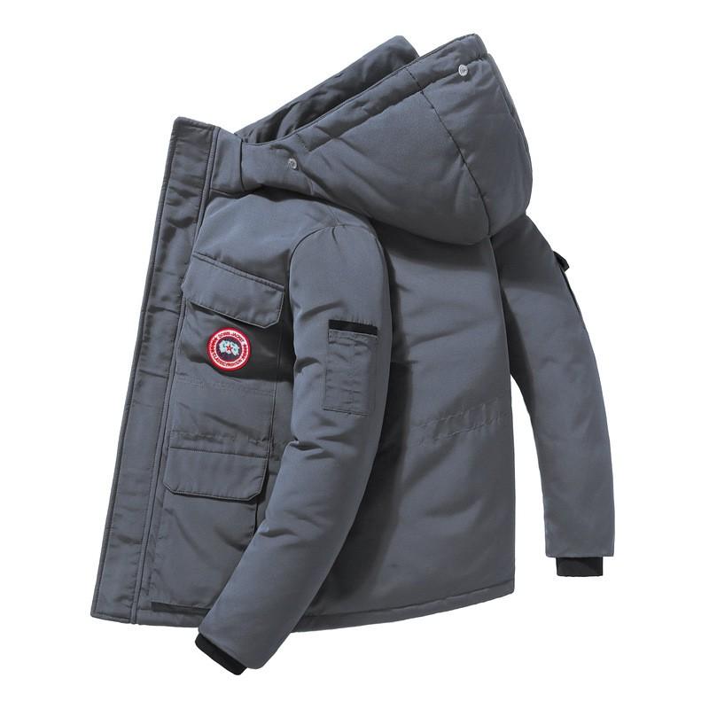 Mens Short Puffer Jacket Winter Outdoor