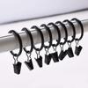 10 Pieces Window Curtains Hanging Hook with Clips Clamps Drape Replacement Accessory for Household Living Room Office