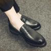 Summer British style high-end business dress casual leather shoes inner height increase CM lazy driving Doudou shoes