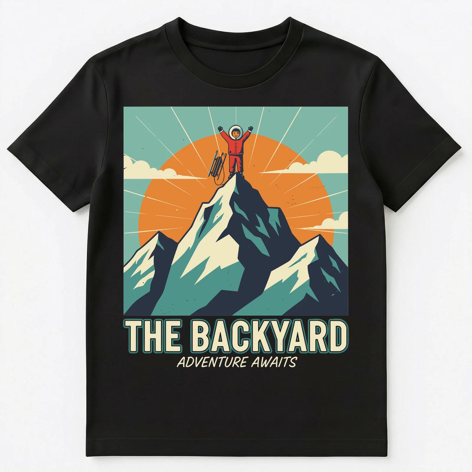 

Backyard Adventurer Mountain Sledding Expedition Outdoor Unisex T-Shirt L