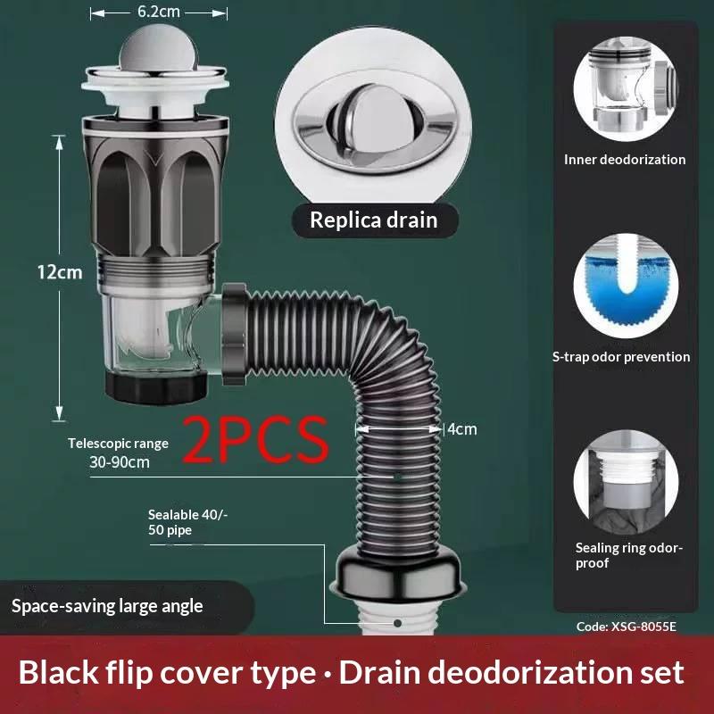 Flexible Drainage Outlet Pipe For Kitchen Bathroom Vanity Restroom Draining Sink