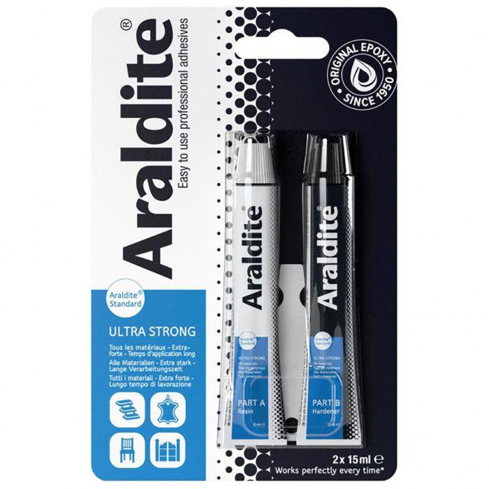 Tweecomponenten epoxy lijm - CYANOLIT - Araldite - 2 x 15 ml - Lange droogtijd - Hoge sterkte