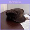 Vintage Beret Withsuede Fabric And Solid Color For Art And Fashion Lovers