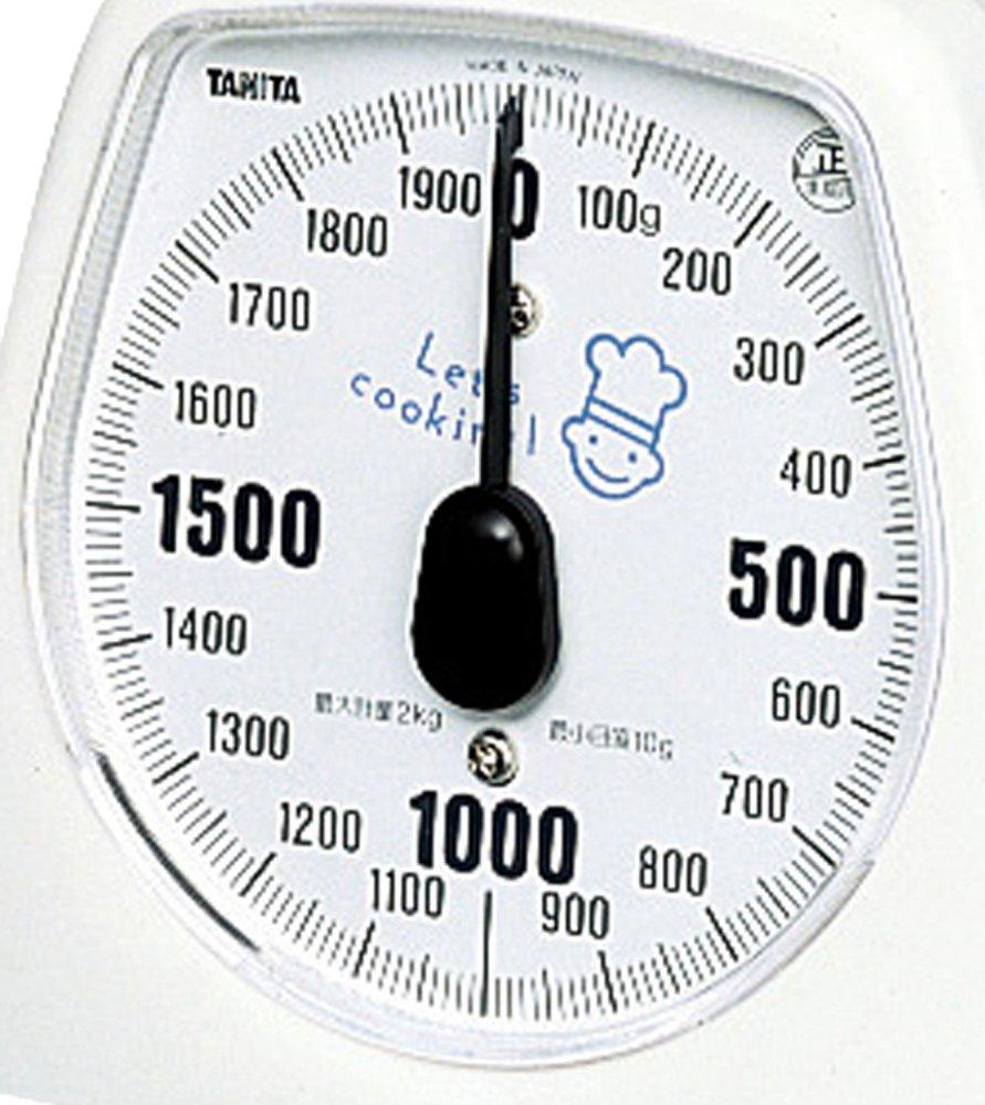 TANITA Cooking Scale Kitchen Scale Cooking Analog 2kg 10g Units White 1437-NWH