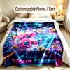 Family Friends Theme Custom Blanket Personalized Name & Text Customized Soft Warm Throw Blanket Home Decor