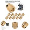 10pcs 3D Printer Accessories High Quality Brass Drive Gear for MK7 MK8 Extruder 26 Teeth