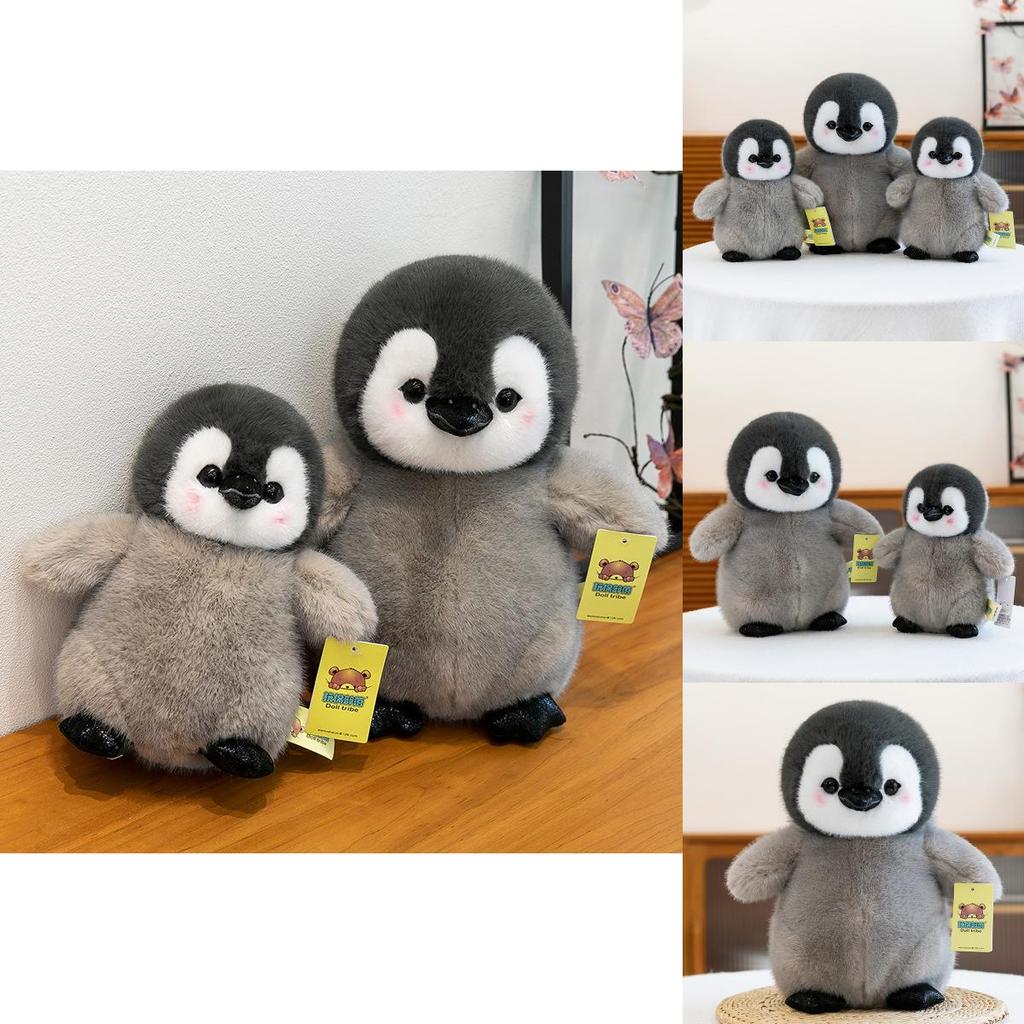 Cute Cartoon Gray Penguin Plush Doll Children Toy For Girls