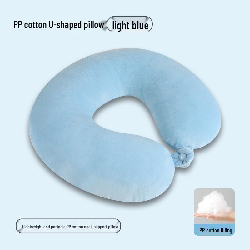 U-Shaped Foam Neck Pillow for Travel, Office Naps, and Car Support