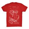 Piano Patent Leather T-shirt Soft Quality Cotton T-shirt Soft and Comfortable Personality Deconstructed Casual Short Sleeve Tops