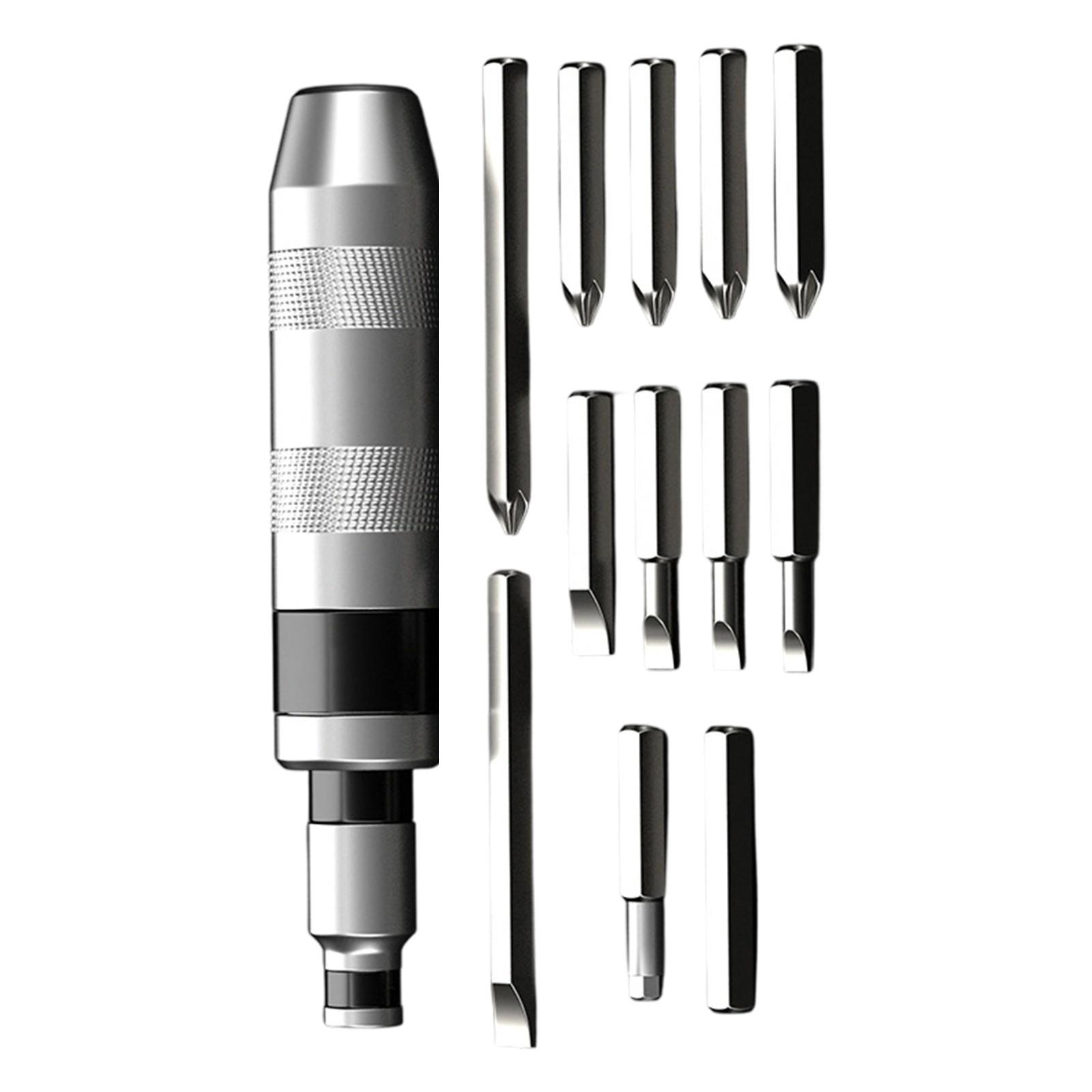 

Convenient 13pc Impact Driver Kit With Crosses Slot Flat Heads Bit And Ergonomic Textured Handle Design Impact Tool Set