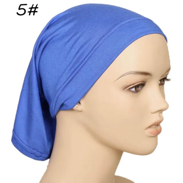 Muslim Underscarf Turban Hijab Ninja Inner Hat Women Chemo Cap Hair Loss Cover Beanie Bonnet Headwear Stretch Head Scarf Wrap