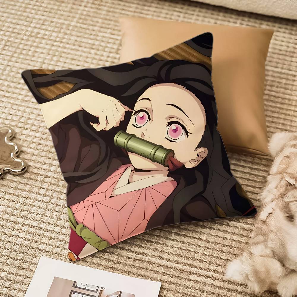 Cartoon D-Dämonen S-Schlächter Kissenbezug Hausstaubmilbenabweisend Unsichtbarer Reißverschluss Sofa Bett