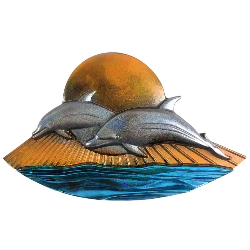 Sun Dolphin Resin Mold Semi-stereoscopic Silicone Molds Epoxy Casting Mould for Wall Hanging Mount Decor DIY Crafts