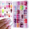 288 Pieces Assorted Size Press On Nail Full Coverage Glossy Artificial Fingernails Perfect for Home or Salon Use