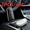 2pcs Car Key Case Covers For VW Volkswagen Golf 8 MK8 Cupra Skoda Octavia A8 SEAT Leon MK4 2020 2021