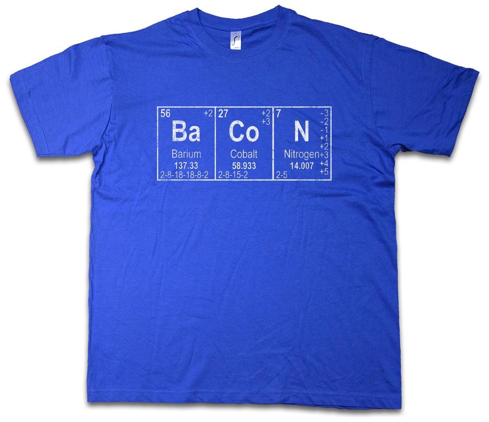 Ba Co N II T-Shirt Bacon Addicted Love Fun Nitrogen Teacher Scientist Chemistry