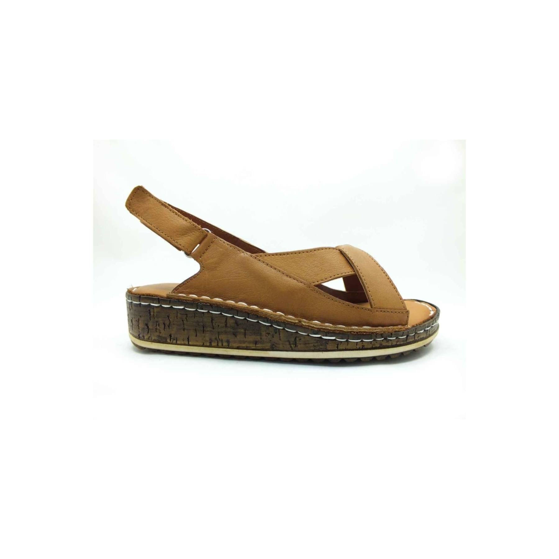 

Женские босоножки из натуральной кожи с липучкой Taba Comfort Casual Quality Style Легкие сандалии