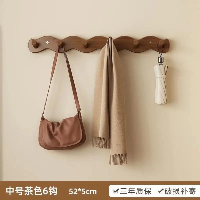 Hanging Hangers On The Wall, Wall Mounted Storage Rack, Simple Entrance Foyer Door, Storage Rack For Clothes And Hats