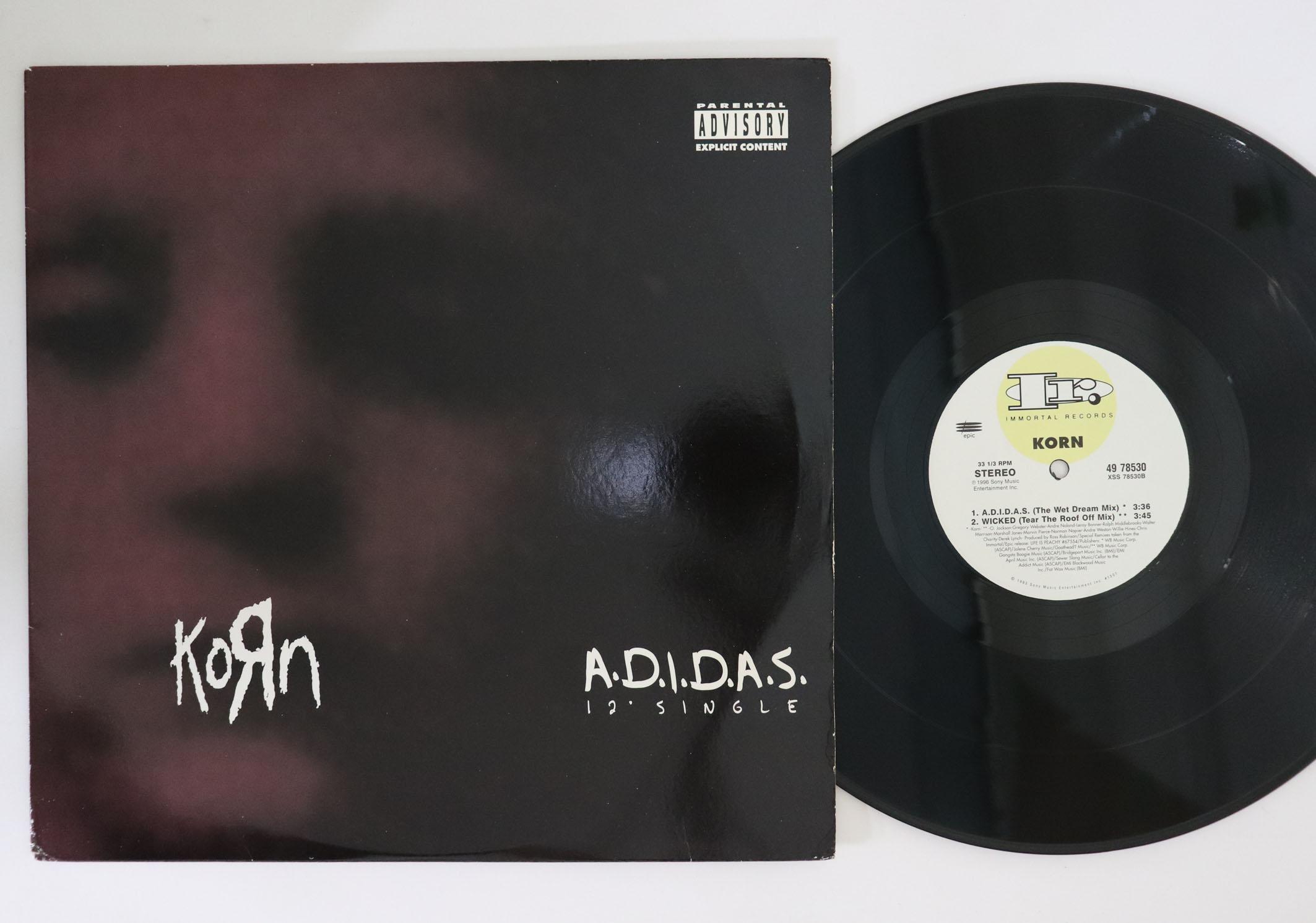 

12inch Record KORN - Adidas 4978530 IMMORTAL 1997 US Rock Used