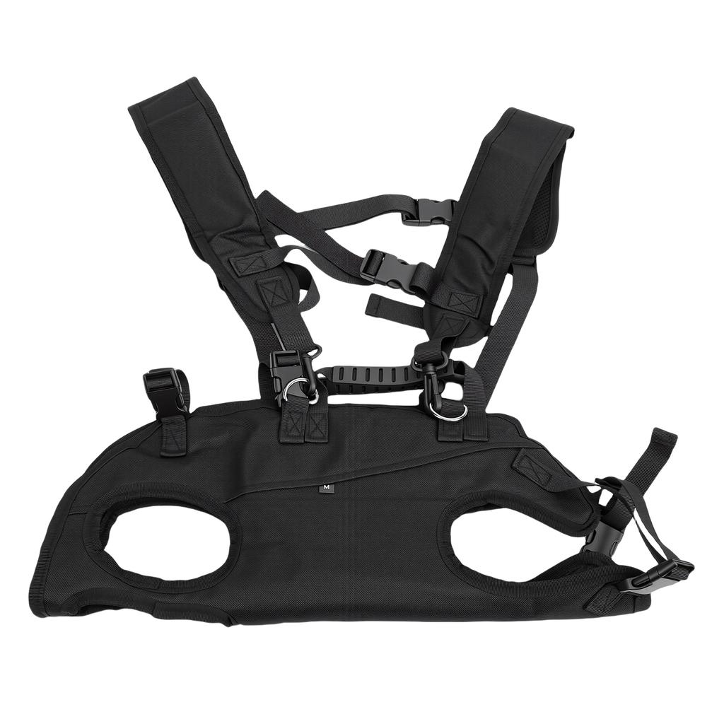 Dog Lift Harness Backpack Portable Breathable Large Capacity Adjustable Strap Dog Sling Backpack Carrier M: Suitable