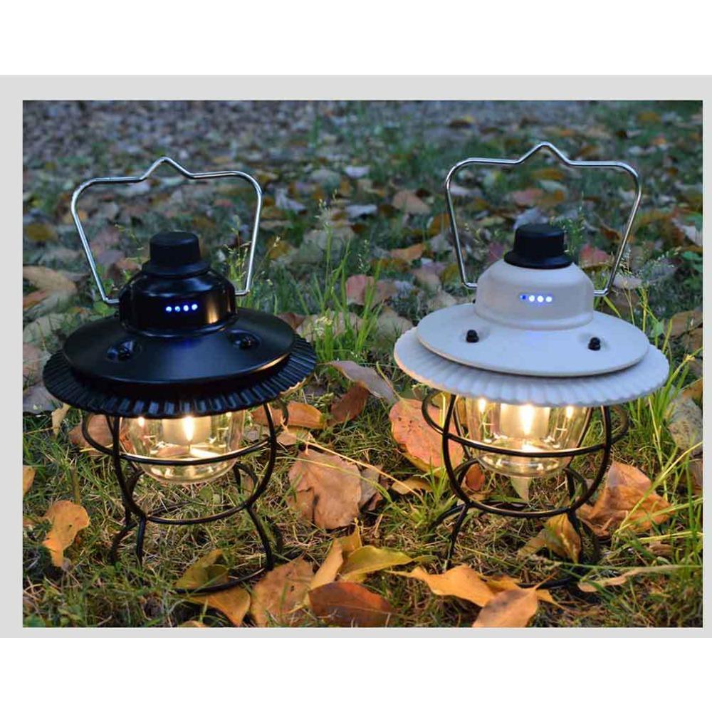 New Outdoor Camping Lamp, Camping Lamp, Camping Atmosphere Lamp, Charging Lighting, Portable Retro Horse Lantern, Tent Camp Lamp