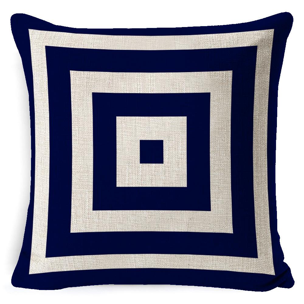 

Nordic Simple Geometric Wavy Lines Printed Pillow Case Cushion Office Lumbar Sofa Backrest 45 * 45 pillow cover