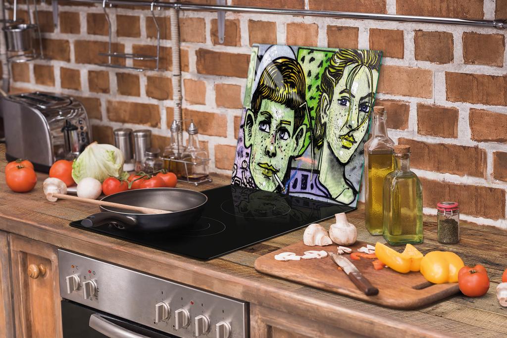 SZKLANA DESKA DO KROJENIA 52x40 DZIECI