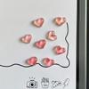 10pcs Vintage Macaron Heart Fridge Magnets Photo Wall Decor DIY Mini Home Accessories Fridge Magnets Decoration