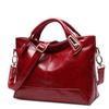Bag Women's Summer Vintage Tote Oil Wax Leather Bucket Bag with All Shoulder Crossbody Bag Bag