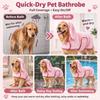 Coral fleece Pet Bathrobe Quick Drying Pet Robe Comfortable Dog Drying Coat  Cat