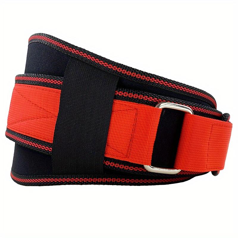 

Breathable Pressure Fitness Waist Belt for Men, Suitable for Outdoor Sports, Featuring a Wide Adjustable Strap for Weightlifting M красный