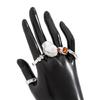 Fashionable Adjustable Flower Rings Set With Stylish Pearls Highlight Accessory for Women’s Everyday And Party Looks