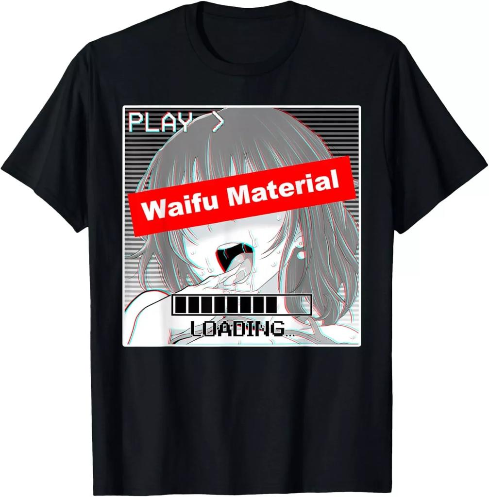 Męska koszulka Hentai Waifu Anime Aqua Konosuba Cosplay Senpai Manga Koszulka graficzna Oversize Koszulki graficzne Top Y2k