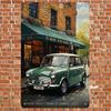 Vintage Metal Car Sign Decor Gift For Auto Lovers Garage Wall Art