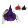 Halloween Party Witch Hat Costume Accessory Black/Red Halloween Costume for Girl