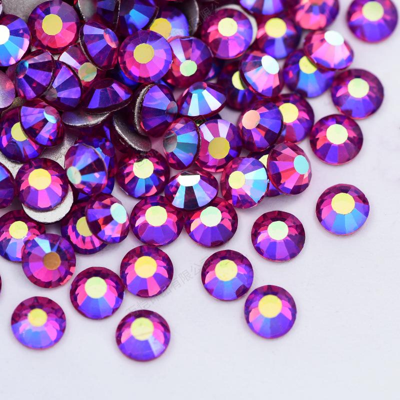 Nail Art Rhinestone Crystal Glass Accessories Diy Flat-Bottomed Drill, Mobile Phone Case Colorful Guomao A Diamond Accessories Accessories Accessories