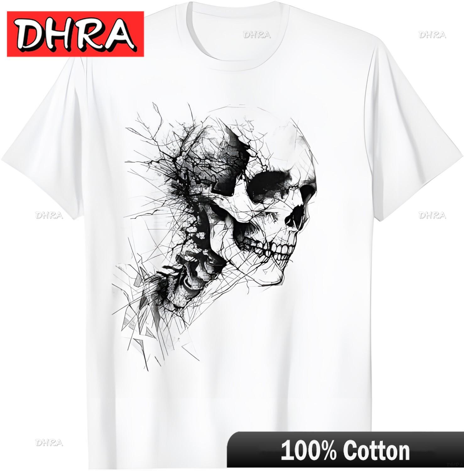 Skeleton Halloween Spooky Art Skeleton TShirt Creative Streetwear Modern Tshirt Shirt for Anniversary Gift TShirt Femme Mexico 4XL