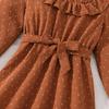 Cute Lace Patchwork Dress for Children, Fashionable Floral Dress for Girls Spring and Summer