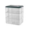 Large Transparent Toy Storage Box with Lid for Children's Building Blocks and Lego Organizer