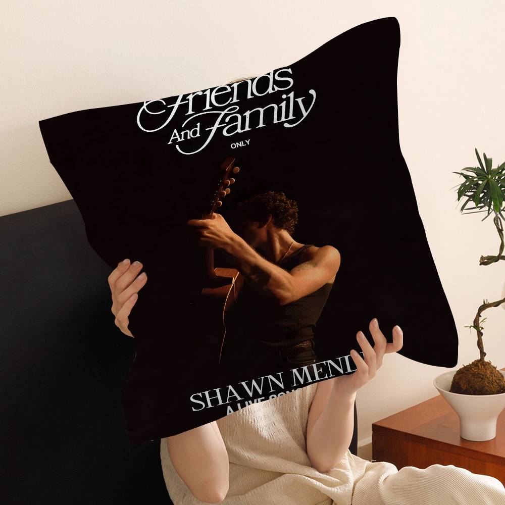 SShawn Mendes SINGER Pillow Cover for Bedroom Room and Living Room Sofa Decorative Cushion Cover