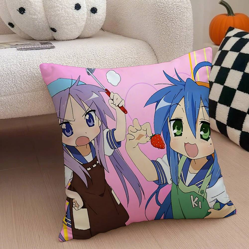 

Lucky Star Pillow Case Anti-dustmite Pillowcase Invisible zipper silky short plush Sofa cushion cover 12x12Inch