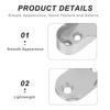 20Pcs Oval Closet Rod Supports Heavy Duty Metal U-Shaped Wardrobe Pole Brackets Wall Mount Closet Rod End Holders Stable Support